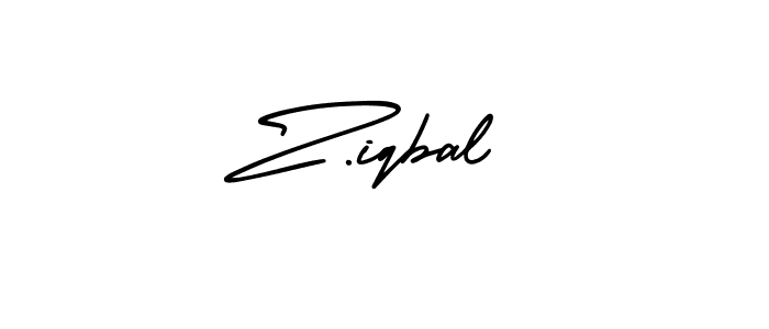 How to make Z.iqbal signature? AmerikaSignatureDemo-Regular is a professional autograph style. Create handwritten signature for Z.iqbal name. Z.iqbal signature style 3 images and pictures png