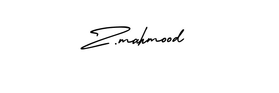 You should practise on your own different ways (AmerikaSignatureDemo-Regular) to write your name (Z.mahmood) in signature. don't let someone else do it for you. Z.mahmood signature style 3 images and pictures png