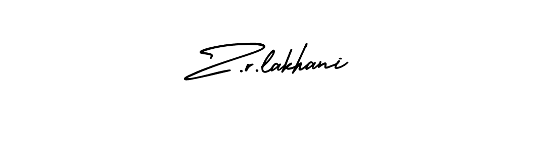 Make a beautiful signature design for name Z.r.lakhani. Use this online signature maker to create a handwritten signature for free. Z.r.lakhani signature style 3 images and pictures png