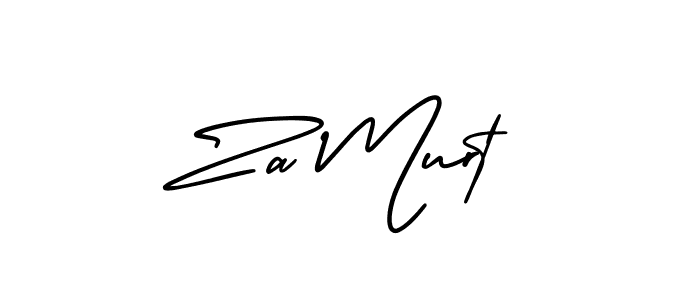 Make a beautiful signature design for name Za Murt. With this signature (AmerikaSignatureDemo-Regular) style, you can create a handwritten signature for free. Za Murt signature style 3 images and pictures png