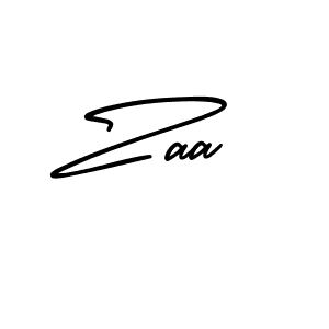 Design your own signature with our free online signature maker. With this signature software, you can create a handwritten (AmerikaSignatureDemo-Regular) signature for name Zaa. Zaa signature style 3 images and pictures png