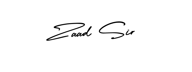 You should practise on your own different ways (AmerikaSignatureDemo-Regular) to write your name (Zaad Sir) in signature. don't let someone else do it for you. Zaad Sir signature style 3 images and pictures png