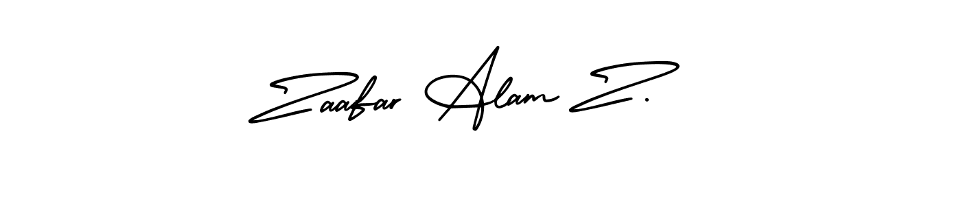 Similarly AmerikaSignatureDemo-Regular is the best handwritten signature design. Signature creator online .You can use it as an online autograph creator for name Zaafar Alam Z.. Zaafar Alam Z. signature style 3 images and pictures png