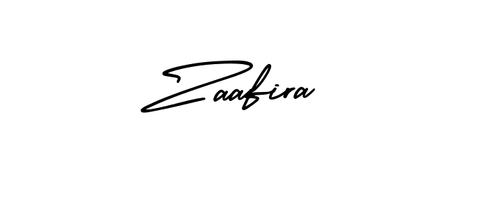 Zaafira stylish signature style. Best Handwritten Sign (AmerikaSignatureDemo-Regular) for my name. Handwritten Signature Collection Ideas for my name Zaafira. Zaafira signature style 3 images and pictures png
