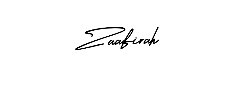 Also we have Zaafirah name is the best signature style. Create professional handwritten signature collection using AmerikaSignatureDemo-Regular autograph style. Zaafirah signature style 3 images and pictures png