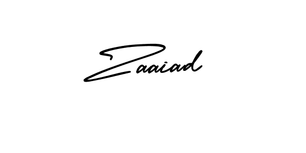 Similarly AmerikaSignatureDemo-Regular is the best handwritten signature design. Signature creator online .You can use it as an online autograph creator for name Zaaiad. Zaaiad signature style 3 images and pictures png