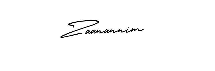 Make a beautiful signature design for name Zaanannim. Use this online signature maker to create a handwritten signature for free. Zaanannim signature style 3 images and pictures png