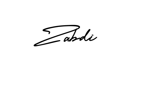 Create a beautiful signature design for name Zabdi. With this signature (AmerikaSignatureDemo-Regular) fonts, you can make a handwritten signature for free. Zabdi signature style 3 images and pictures png