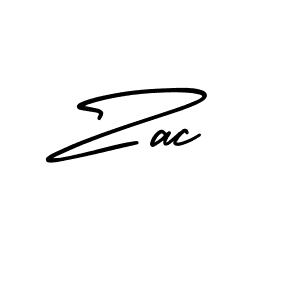 Zac stylish signature style. Best Handwritten Sign (AmerikaSignatureDemo-Regular) for my name. Handwritten Signature Collection Ideas for my name Zac. Zac signature style 3 images and pictures png