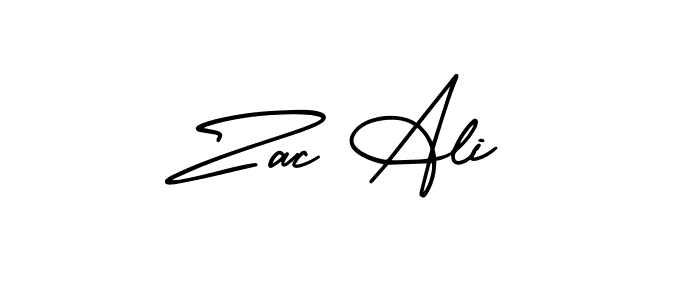 Best and Professional Signature Style for Zac Ali. AmerikaSignatureDemo-Regular Best Signature Style Collection. Zac Ali signature style 3 images and pictures png