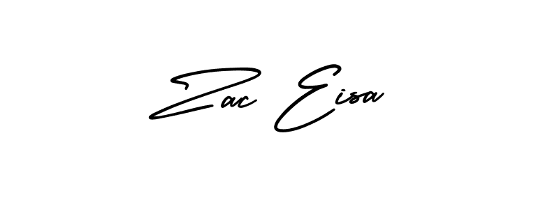 Use a signature maker to create a handwritten signature online. With this signature software, you can design (AmerikaSignatureDemo-Regular) your own signature for name Zac Eisa. Zac Eisa signature style 3 images and pictures png