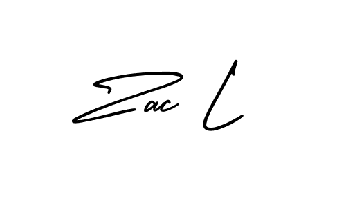 Create a beautiful signature design for name Zac L. With this signature (AmerikaSignatureDemo-Regular) fonts, you can make a handwritten signature for free. Zac L signature style 3 images and pictures png