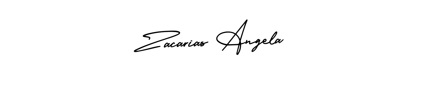 Once you've used our free online signature maker to create your best signature AmerikaSignatureDemo-Regular style, it's time to enjoy all of the benefits that Zacarias Angela name signing documents. Zacarias Angela signature style 3 images and pictures png