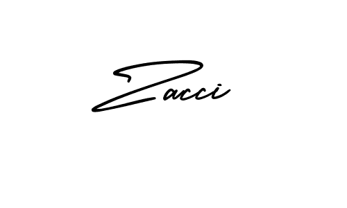 You should practise on your own different ways (AmerikaSignatureDemo-Regular) to write your name (Zacci) in signature. don't let someone else do it for you. Zacci signature style 3 images and pictures png
