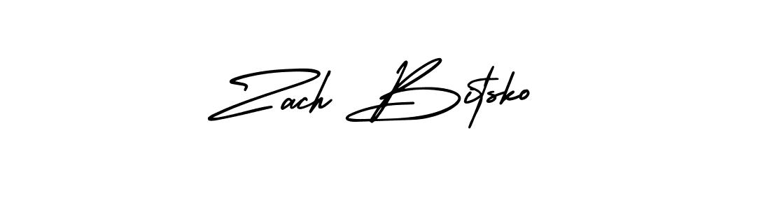 if you are searching for the best signature style for your name Zach Bitsko. so please give up your signature search. here we have designed multiple signature styles  using AmerikaSignatureDemo-Regular. Zach Bitsko signature style 3 images and pictures png