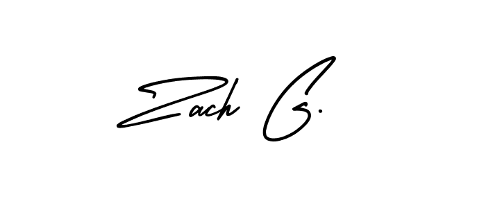 if you are searching for the best signature style for your name Zach G.. so please give up your signature search. here we have designed multiple signature styles  using AmerikaSignatureDemo-Regular. Zach G. signature style 3 images and pictures png