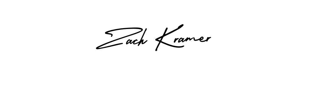 The best way (AmerikaSignatureDemo-Regular) to make a short signature is to pick only two or three words in your name. The name Zach Kramer include a total of six letters. For converting this name. Zach Kramer signature style 3 images and pictures png