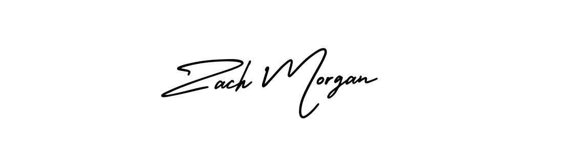 Create a beautiful signature design for name Zach Morgan. With this signature (AmerikaSignatureDemo-Regular) fonts, you can make a handwritten signature for free. Zach Morgan signature style 3 images and pictures png