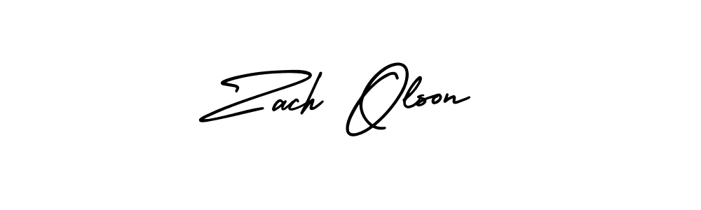 It looks lik you need a new signature style for name Zach Olson. Design unique handwritten (AmerikaSignatureDemo-Regular) signature with our free signature maker in just a few clicks. Zach Olson signature style 3 images and pictures png