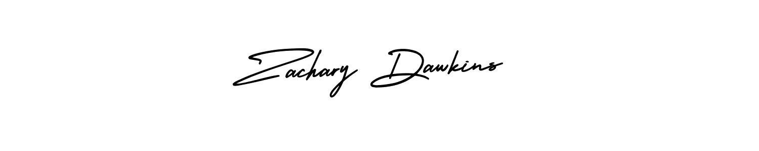 How to make Zachary Dawkins name signature. Use AmerikaSignatureDemo-Regular style for creating short signs online. This is the latest handwritten sign. Zachary Dawkins signature style 3 images and pictures png