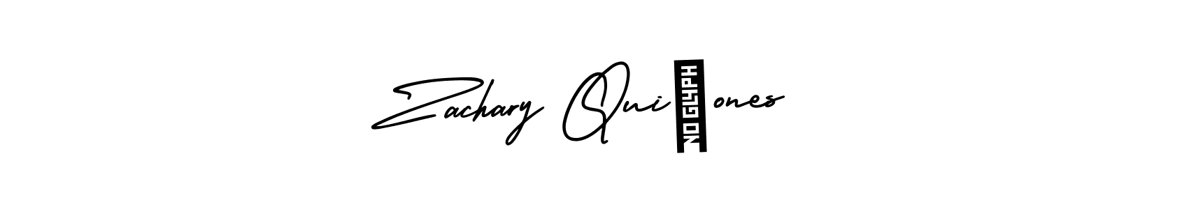 Use a signature maker to create a handwritten signature online. With this signature software, you can design (AmerikaSignatureDemo-Regular) your own signature for name Zachary Quiñones. Zachary Quiñones signature style 3 images and pictures png