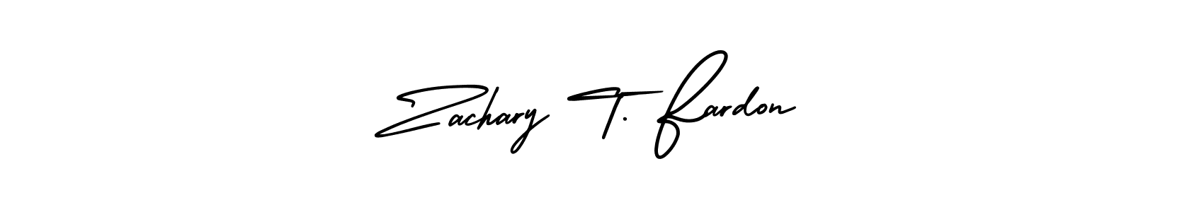 Zachary T. Fardon stylish signature style. Best Handwritten Sign (AmerikaSignatureDemo-Regular) for my name. Handwritten Signature Collection Ideas for my name Zachary T. Fardon. Zachary T. Fardon signature style 3 images and pictures png