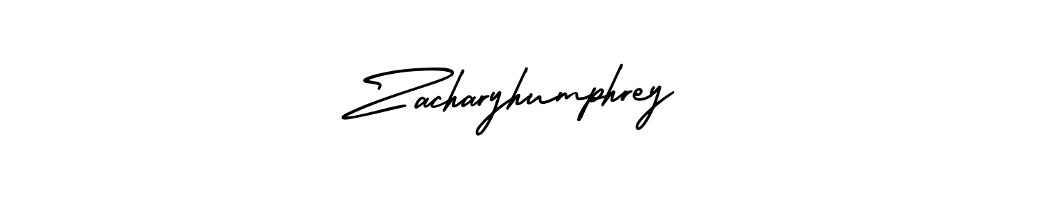 Make a beautiful signature design for name Zacharyhumphrey. With this signature (AmerikaSignatureDemo-Regular) style, you can create a handwritten signature for free. Zacharyhumphrey signature style 3 images and pictures png