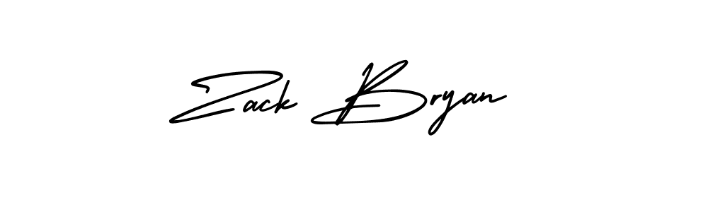 It looks lik you need a new signature style for name Zack Bryan. Design unique handwritten (AmerikaSignatureDemo-Regular) signature with our free signature maker in just a few clicks. Zack Bryan signature style 3 images and pictures png