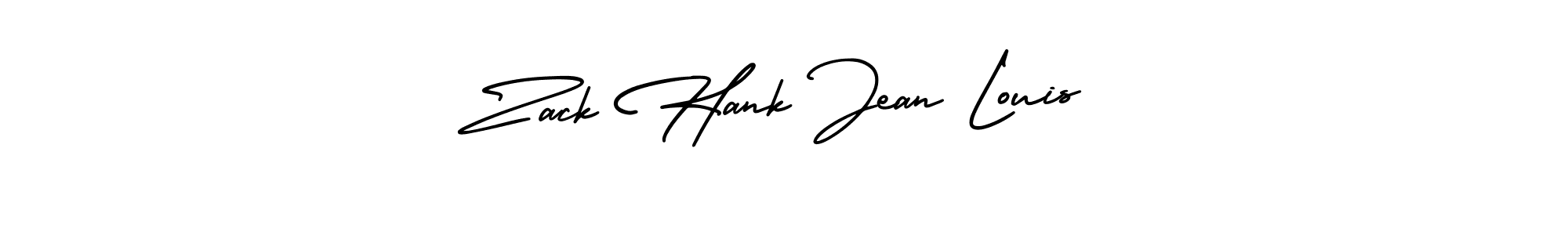 Design your own signature with our free online signature maker. With this signature software, you can create a handwritten (AmerikaSignatureDemo-Regular) signature for name Zack Hank Jean Louis. Zack Hank Jean Louis signature style 3 images and pictures png
