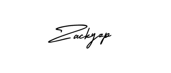 Design your own signature with our free online signature maker. With this signature software, you can create a handwritten (AmerikaSignatureDemo-Regular) signature for name Zackyzp. Zackyzp signature style 3 images and pictures png