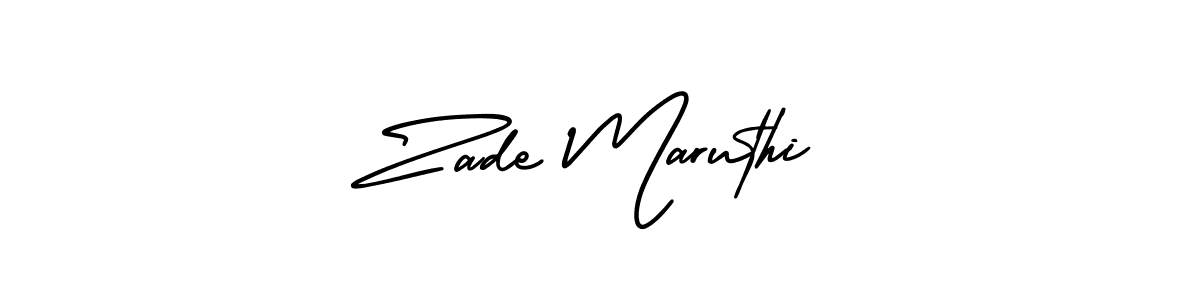 AmerikaSignatureDemo-Regular is a professional signature style that is perfect for those who want to add a touch of class to their signature. It is also a great choice for those who want to make their signature more unique. Get Zade Maruthi name to fancy signature for free. Zade Maruthi signature style 3 images and pictures png