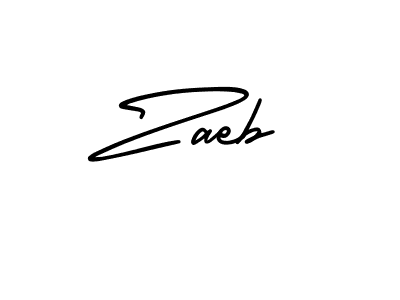 How to make Zaeb signature? AmerikaSignatureDemo-Regular is a professional autograph style. Create handwritten signature for Zaeb name. Zaeb signature style 3 images and pictures png