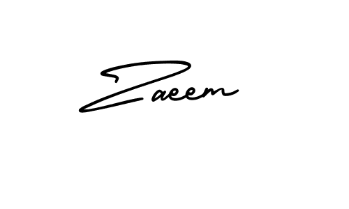 Design your own signature with our free online signature maker. With this signature software, you can create a handwritten (AmerikaSignatureDemo-Regular) signature for name Zaeem. Zaeem signature style 3 images and pictures png