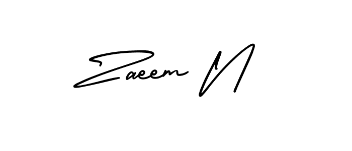 Check out images of Autograph of Zaeem N name. Actor Zaeem N Signature Style. AmerikaSignatureDemo-Regular is a professional sign style online. Zaeem N signature style 3 images and pictures png