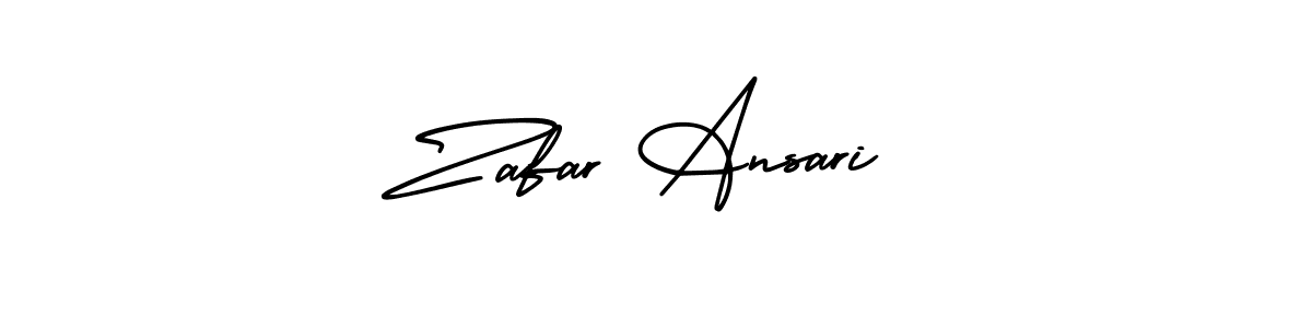 Design your own signature with our free online signature maker. With this signature software, you can create a handwritten (AmerikaSignatureDemo-Regular) signature for name Zafar Ansari. Zafar Ansari signature style 3 images and pictures png