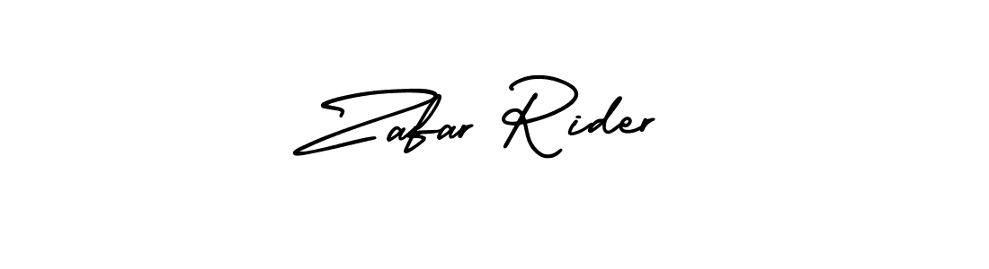 How to make Zafar Rider name signature. Use AmerikaSignatureDemo-Regular style for creating short signs online. This is the latest handwritten sign. Zafar Rider signature style 3 images and pictures png