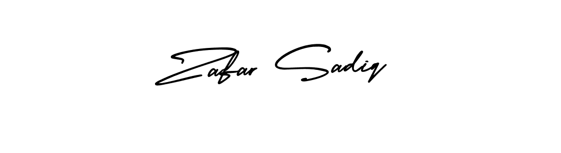 Use a signature maker to create a handwritten signature online. With this signature software, you can design (AmerikaSignatureDemo-Regular) your own signature for name Zafar Sadiq. Zafar Sadiq signature style 3 images and pictures png