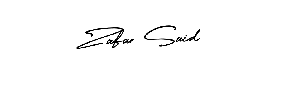 Make a beautiful signature design for name Zafar Said. With this signature (AmerikaSignatureDemo-Regular) style, you can create a handwritten signature for free. Zafar Said signature style 3 images and pictures png