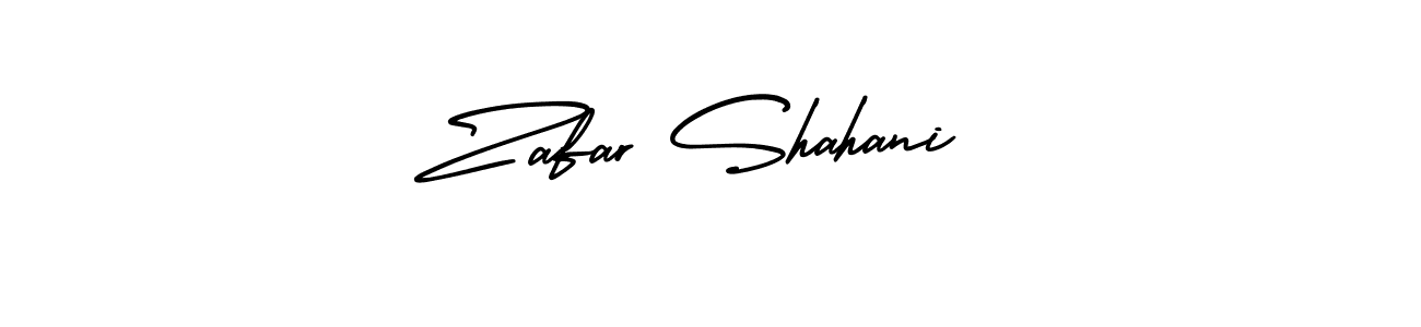 How to make Zafar Shahani signature? AmerikaSignatureDemo-Regular is a professional autograph style. Create handwritten signature for Zafar Shahani name. Zafar Shahani signature style 3 images and pictures png