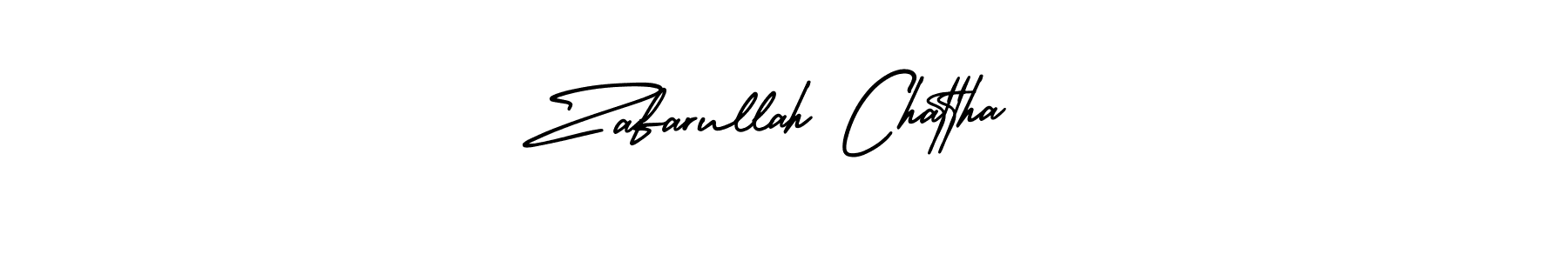 How to Draw Zafarullah Chattha signature style? AmerikaSignatureDemo-Regular is a latest design signature styles for name Zafarullah Chattha. Zafarullah Chattha signature style 3 images and pictures png