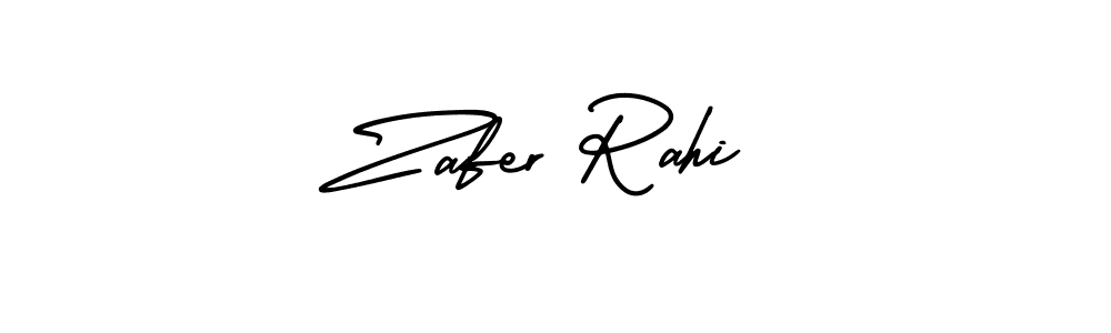 It looks lik you need a new signature style for name Zafer Rahi. Design unique handwritten (AmerikaSignatureDemo-Regular) signature with our free signature maker in just a few clicks. Zafer Rahi signature style 3 images and pictures png