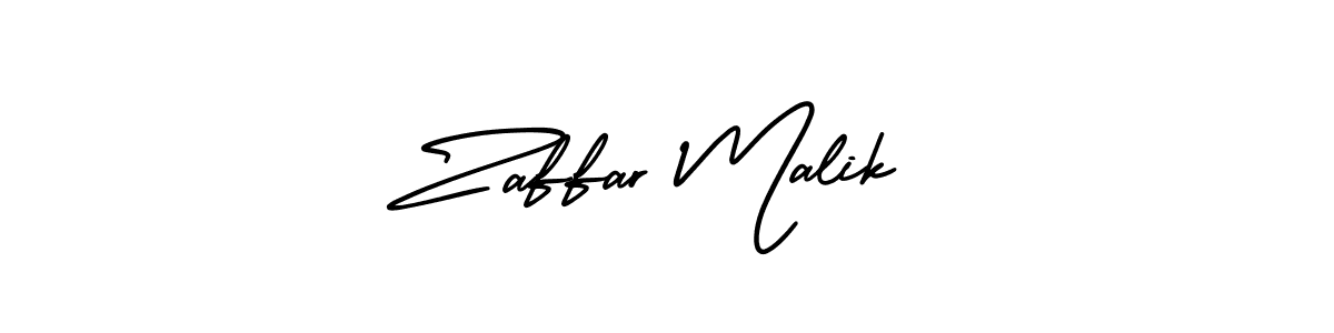 Create a beautiful signature design for name Zaffar Malik. With this signature (AmerikaSignatureDemo-Regular) fonts, you can make a handwritten signature for free. Zaffar Malik signature style 3 images and pictures png