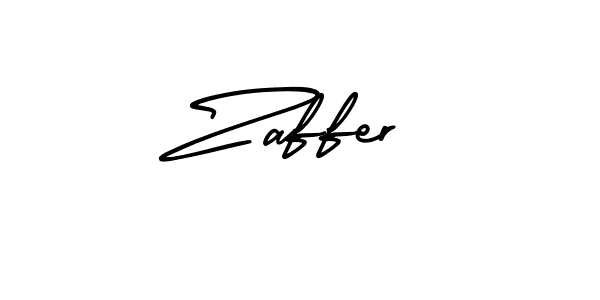 Make a beautiful signature design for name Zaffer. With this signature (AmerikaSignatureDemo-Regular) style, you can create a handwritten signature for free. Zaffer signature style 3 images and pictures png