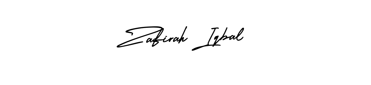 How to Draw Zafirah Iqbal signature style? AmerikaSignatureDemo-Regular is a latest design signature styles for name Zafirah Iqbal. Zafirah Iqbal signature style 3 images and pictures png