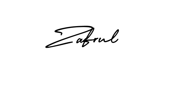 Make a beautiful signature design for name Zafrul. With this signature (AmerikaSignatureDemo-Regular) style, you can create a handwritten signature for free. Zafrul signature style 3 images and pictures png