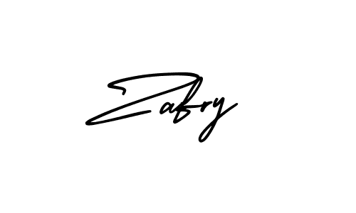 Design your own signature with our free online signature maker. With this signature software, you can create a handwritten (AmerikaSignatureDemo-Regular) signature for name Zafry. Zafry signature style 3 images and pictures png