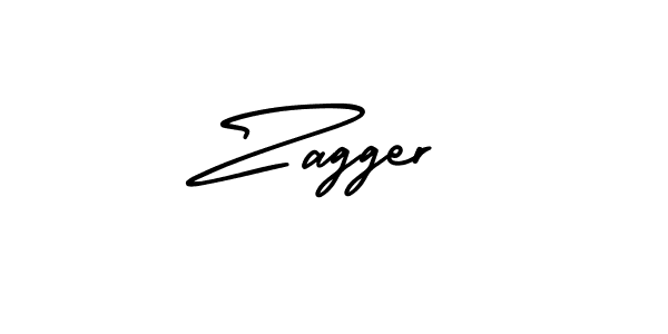 The best way (AmerikaSignatureDemo-Regular) to make a short signature is to pick only two or three words in your name. The name Zagger include a total of six letters. For converting this name. Zagger signature style 3 images and pictures png