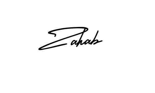 AmerikaSignatureDemo-Regular is a professional signature style that is perfect for those who want to add a touch of class to their signature. It is also a great choice for those who want to make their signature more unique. Get Zahab name to fancy signature for free. Zahab signature style 3 images and pictures png