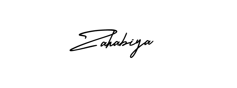 Best and Professional Signature Style for Zahabiya. AmerikaSignatureDemo-Regular Best Signature Style Collection. Zahabiya signature style 3 images and pictures png