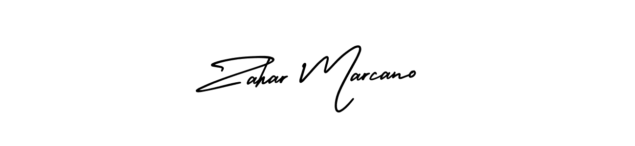 Create a beautiful signature design for name Zahar Marcano. With this signature (AmerikaSignatureDemo-Regular) fonts, you can make a handwritten signature for free. Zahar Marcano signature style 3 images and pictures png